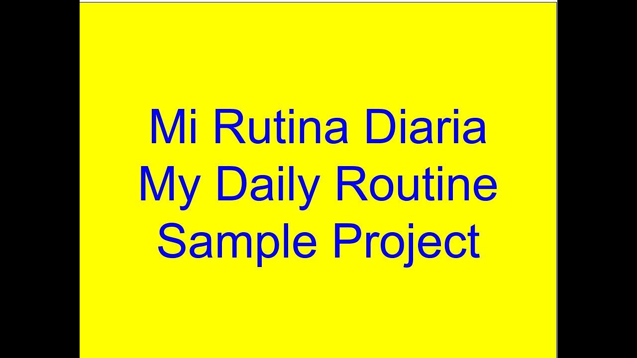 Mi Rutina Diaria