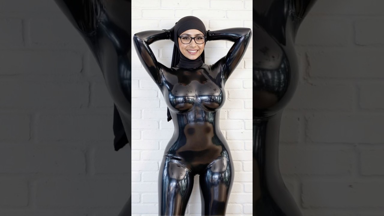Mia Khalifa in Latex and Hijab