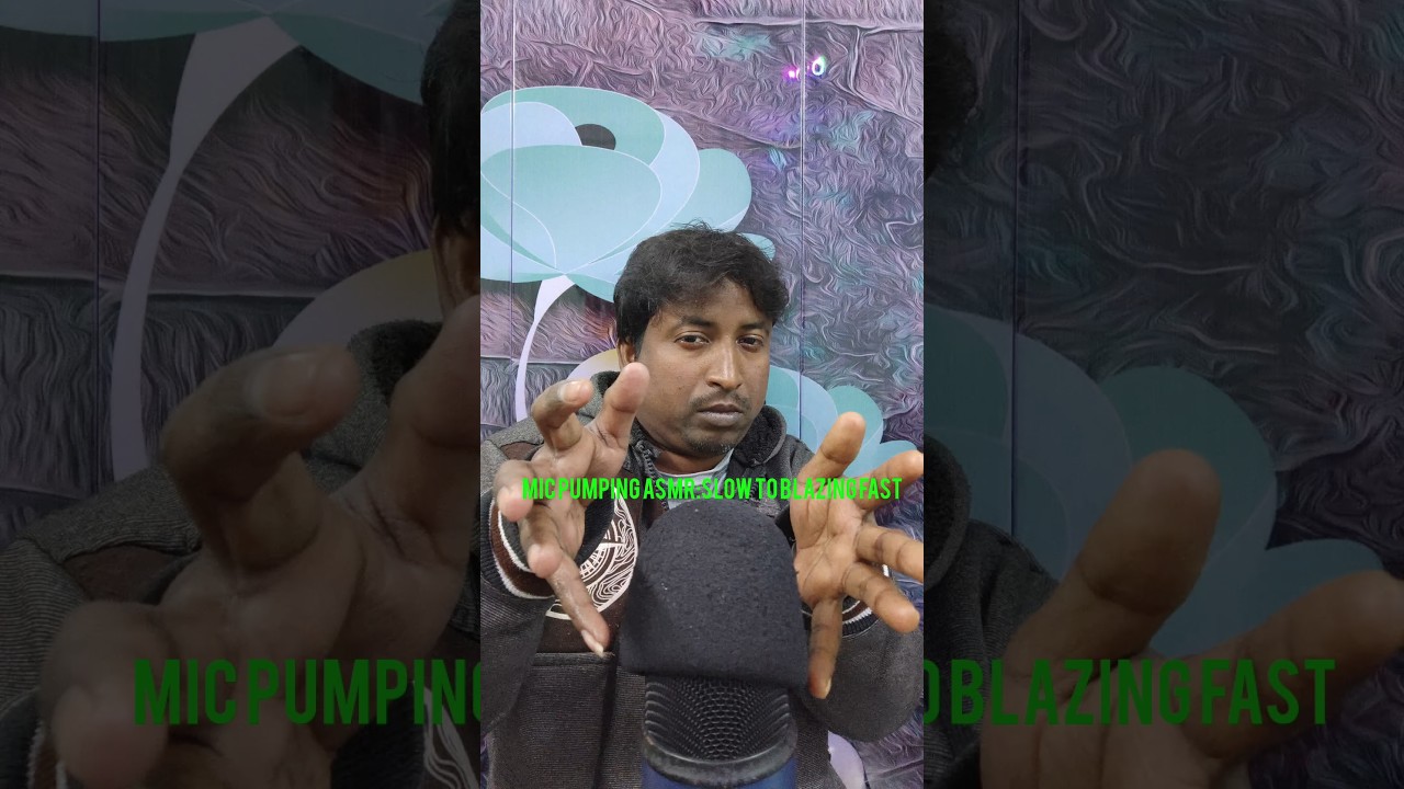 Mic Pumping ASMR:Slow to Blazing Fast #shorts #asmr #mictriggers #asmrshorts