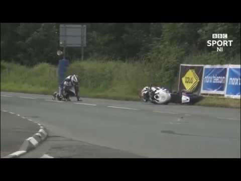 Micheal Dunlop’s southern 100 Isle of Man crash