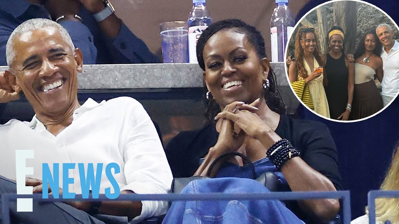 Michelle, Barack Obama’s Vacation Pic With Daughters Malia, Sasha | E! News