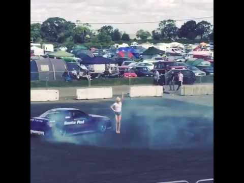 Michelle Westby drifting around the glamorous Faye Evette
