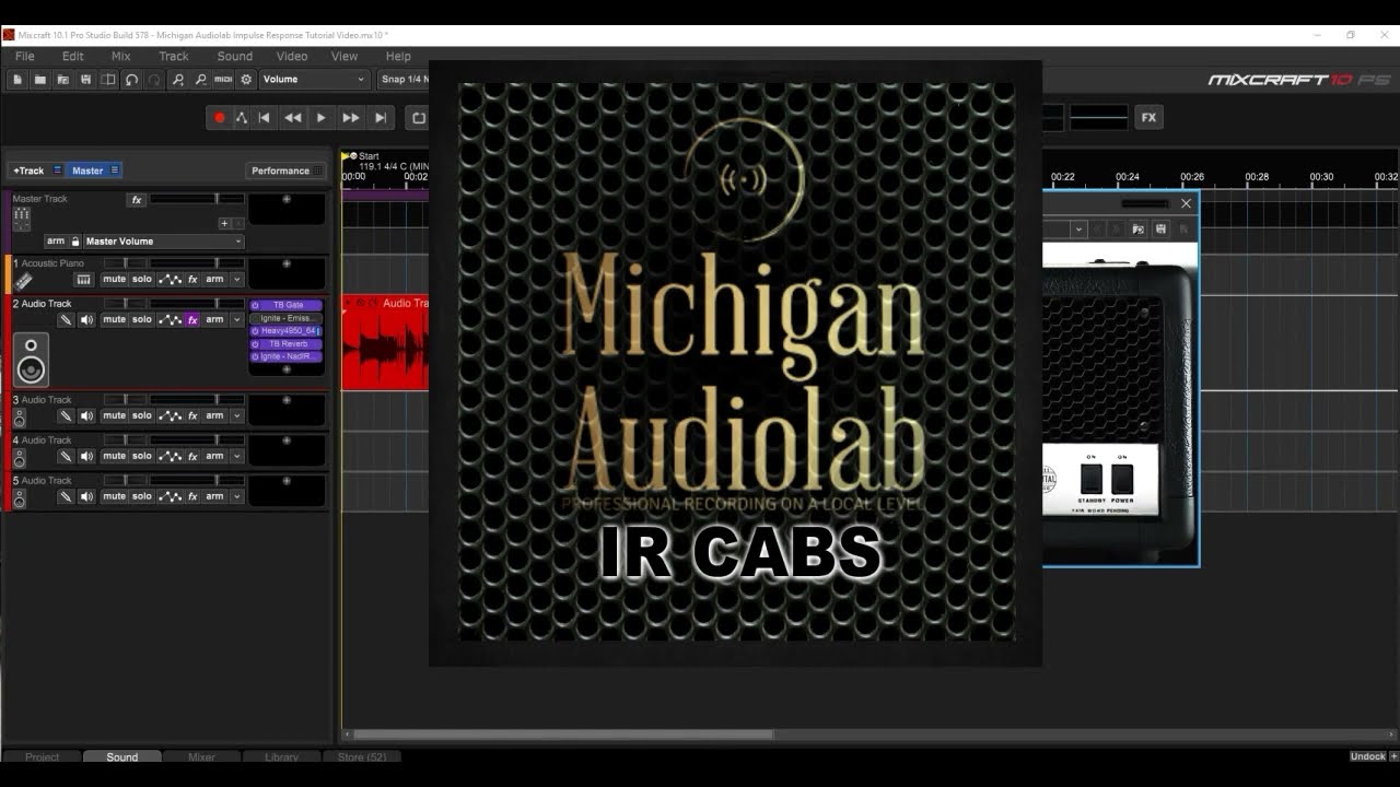 Michigan Audiolab Impulse Response files with Mixcraft 10