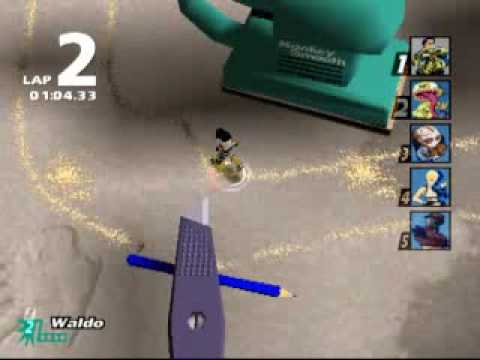 Micro Maniacs handyman hurdles challenge race