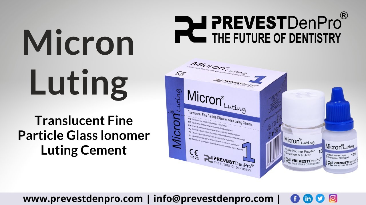 Micron Luting | Translucent Fine Particle Glass Ionomer Luting Cement | Prevest DenPro