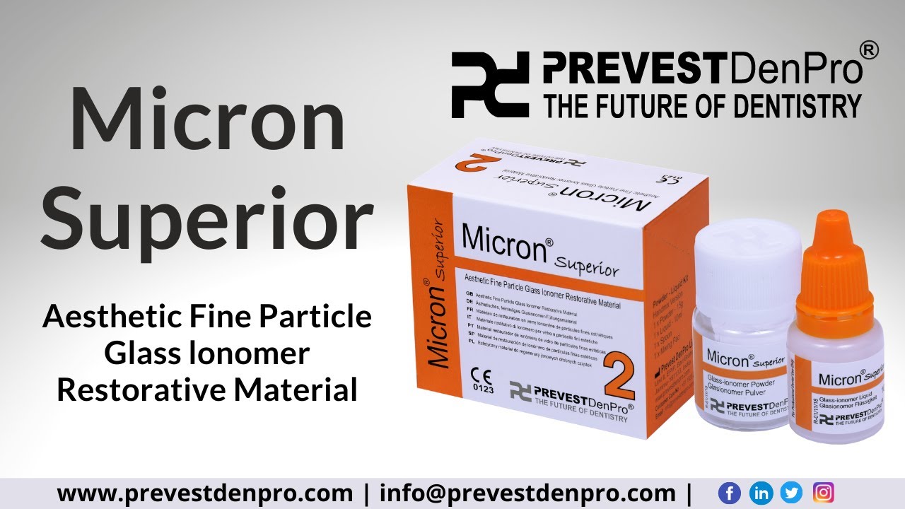 Micron Superior | Aesthetic Fine Particle Glass lonomer Restorative Material | Prevest DenPro