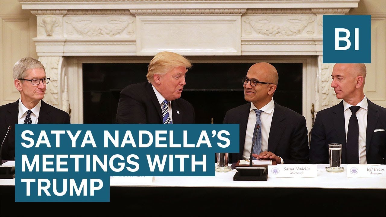 Microsoft CEO Satya Nadella on his meetings with President Trump