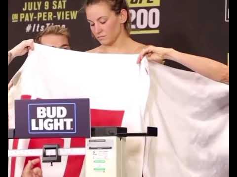 Miesha Tate nip slip at weigh in
