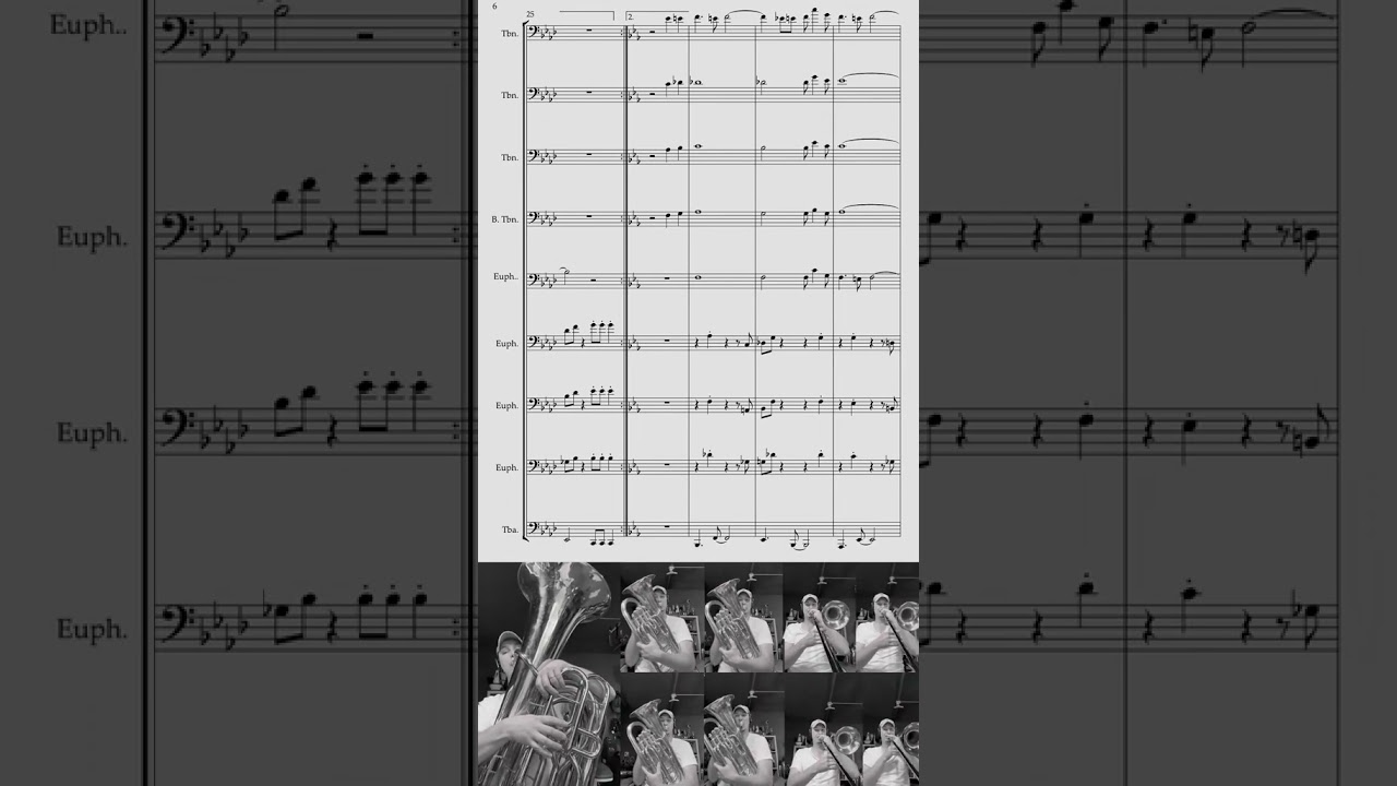 Mii Channel Theme - Low Brass Ensemble Cover #trombone #tuba #mii #nintendo