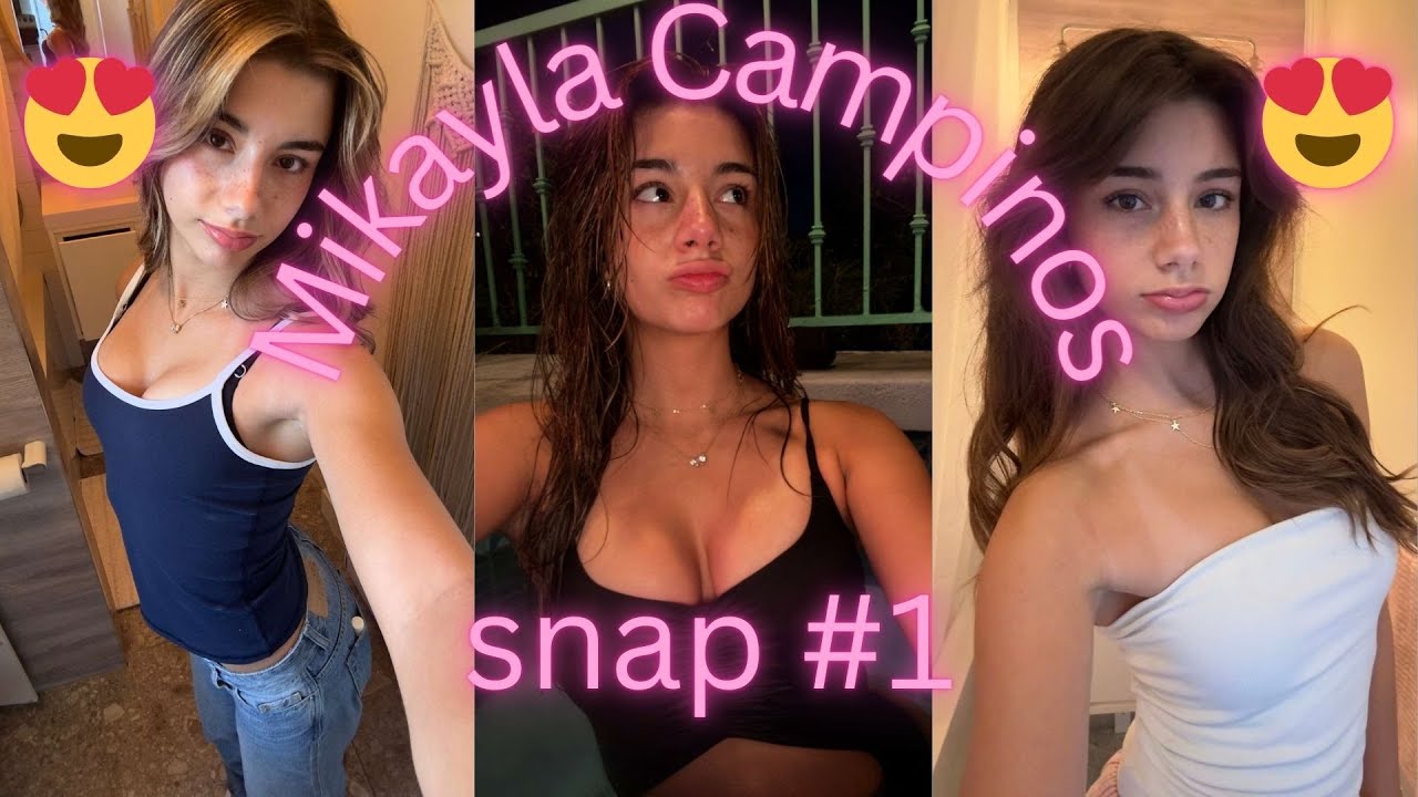 😍Mikayla Campinos hot snap #1😍 (try not to💦)