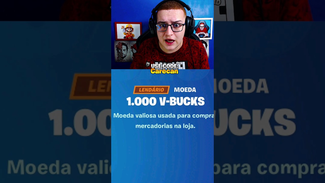 MIL V-BUCKS GRÁTIS!! EPIC GAMES ESTA DISTRIBUINDO VBUCKS NO FORTNITE