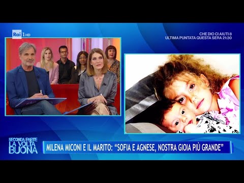 Milena Miconi e il marito Mauro - La Volta Buona 15/05/2025