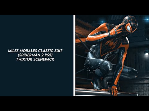 miles morales classic suit (spiderman 2 ps5) twixtor scenepack