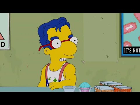 Milhouse es un patán con Lisa -Los Simpson-