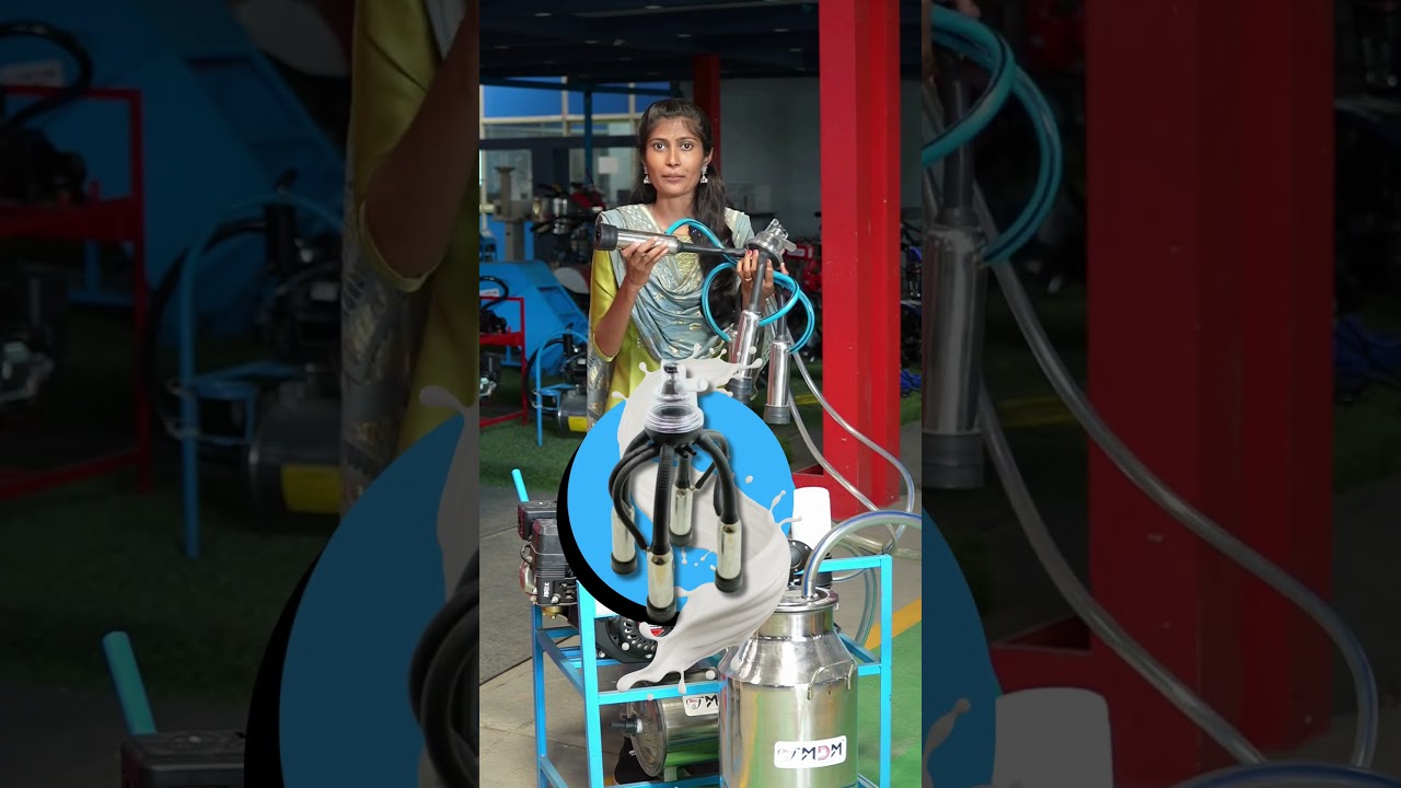 Milk More in Less Time – High-Speed Milking Machine in Action! 🐄