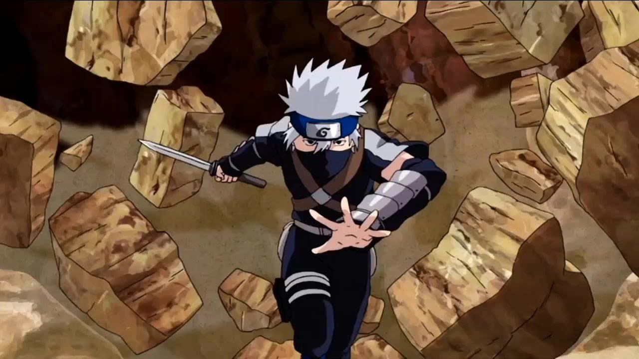 Minato's first mission with Kakashi, Obito and Rin, Obito gives Naruto Tail powers (English Dub)