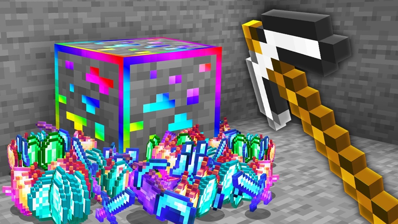 Minecraft ama 1.000.000 SÜPER MADEN KAZDIM
