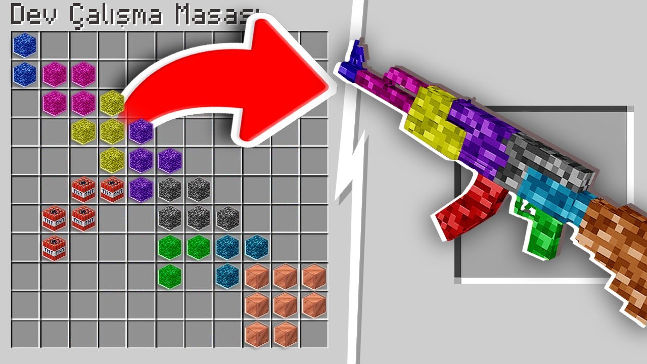 Minecraft ama BEDROCK'TAN EŞYALAR ÜRETEBİLİYORUM!