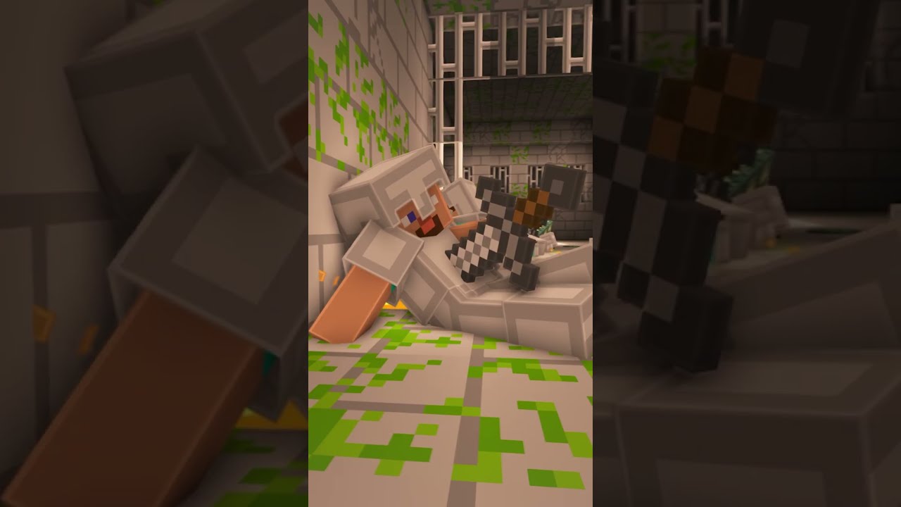 Minecraft but Herobrine Guards the End Portal #shorts #minecraft