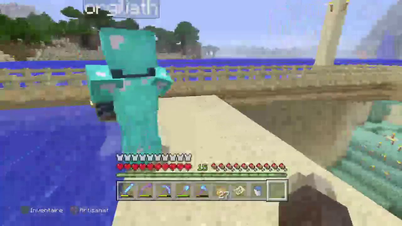 Minecraft découverte d'un manoir avec tchoupi #2