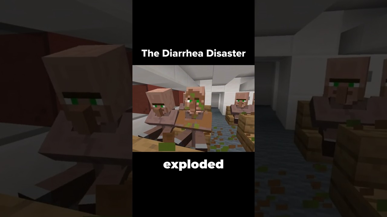 Minecraft Diarrhea Disaster #shorts