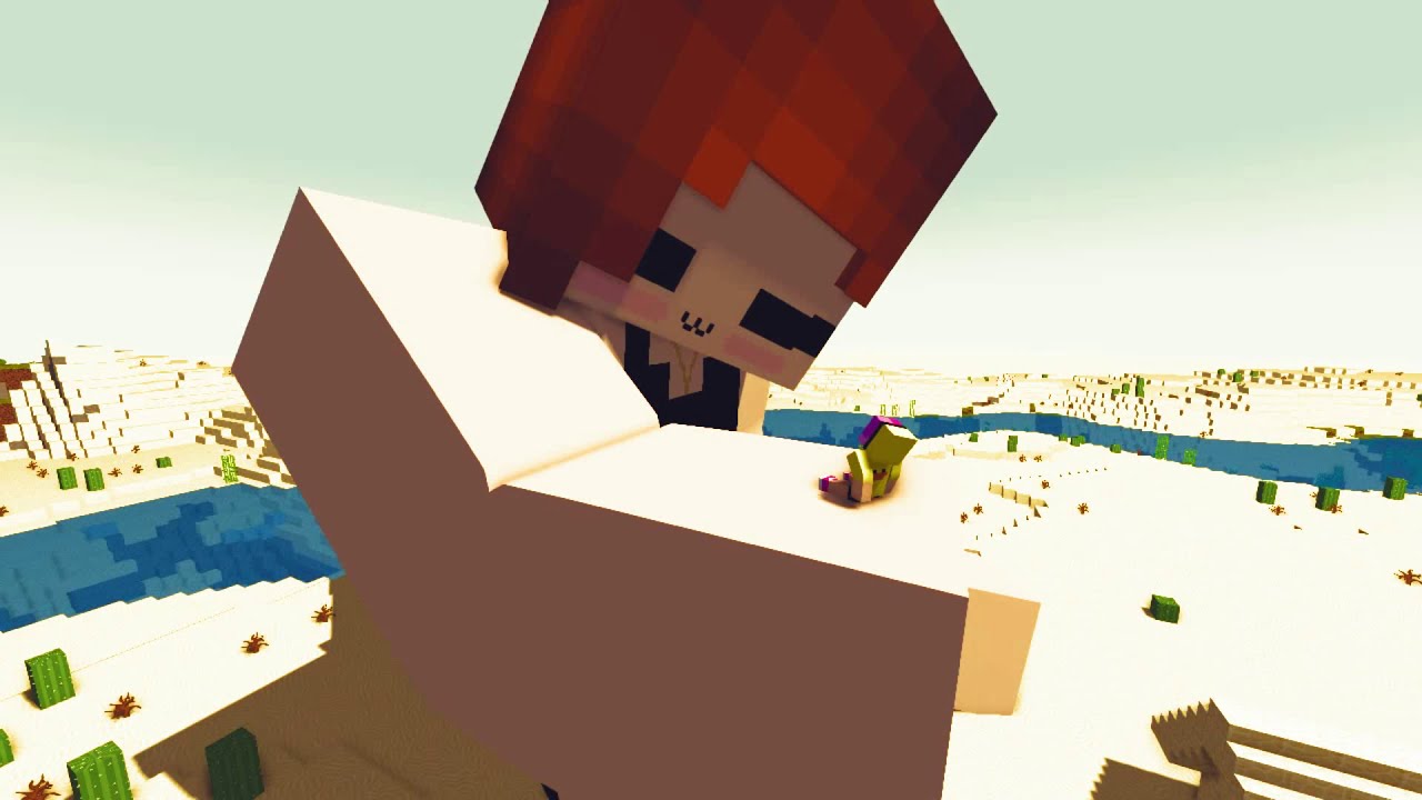 Minecraft Giantess Growth Short Video #10 touching MVEGS
