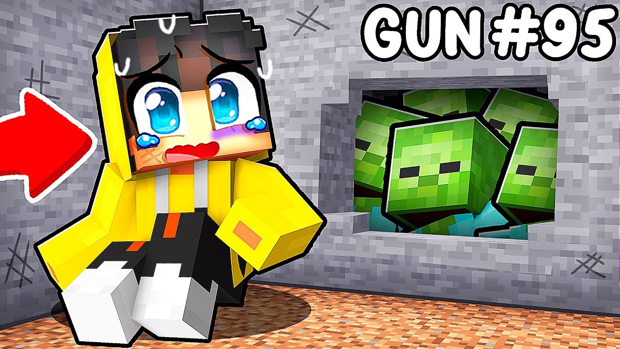 Minecraft GİZLİ SIĞINAK vs ZOMBİ KIYAMETİ! (köyün koruyucusu😎)