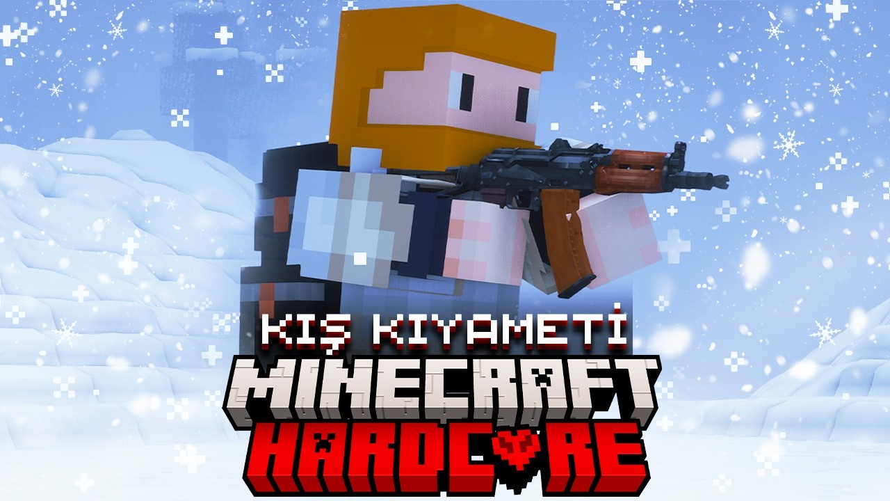 Minecraft HARDCORE KIŞ KIYAMETİNDE Hayatta Kalıyorum - Film Tadında