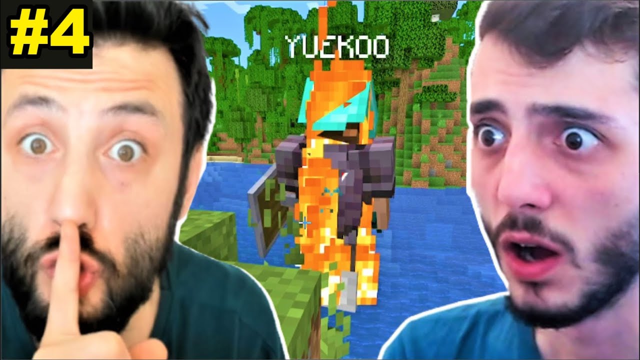 Minecraft KARDEŞ KAVGASI !! Gizli Baskın Yaptık (Netherite Setler Bizim Oldu) #4