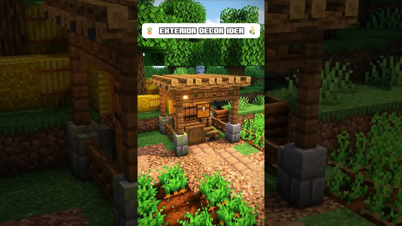 Minecraft Mini Builds Ep. 70 | Easy Exterior Decor Idea