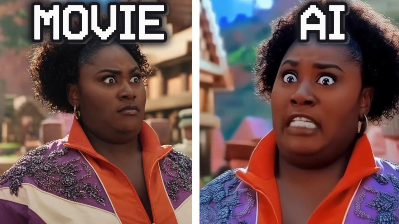 Minecraft Movie Original vs AI | Part 3