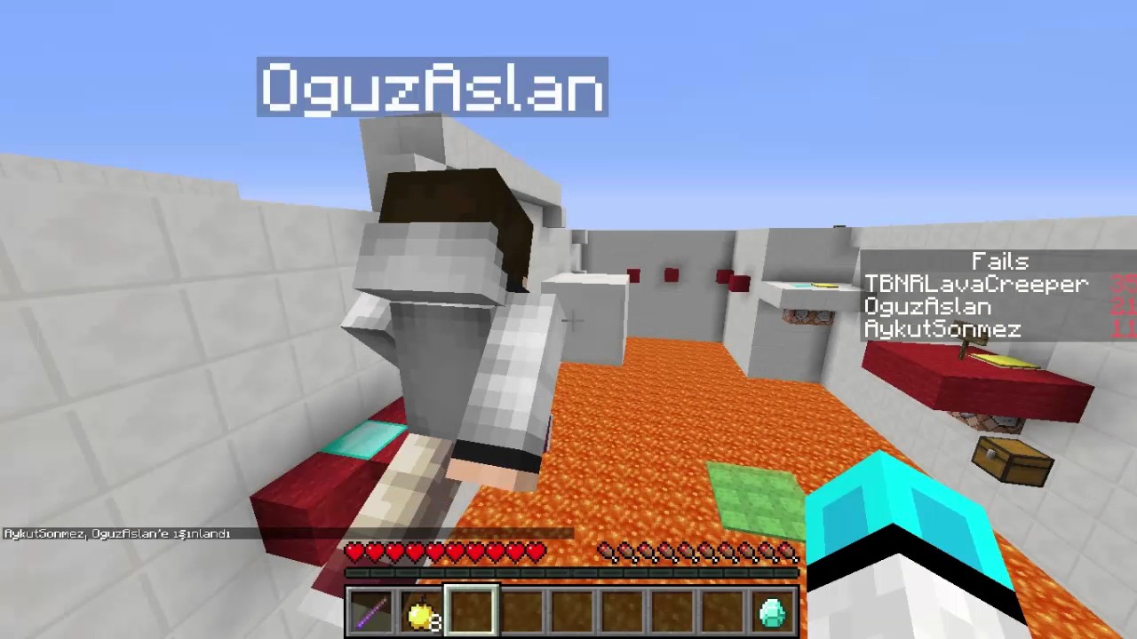 Minecraft Parkur Haritası - Sprint Lava Parkour