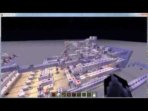 Minecraft Redstone Reprogramable Door Lock With Numeric Keypad
