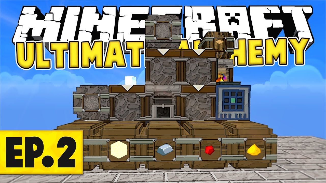 Minecraft Ultimate Alchemy - Automatic Acceleration Wand! #2 [Modded SkyBlock]