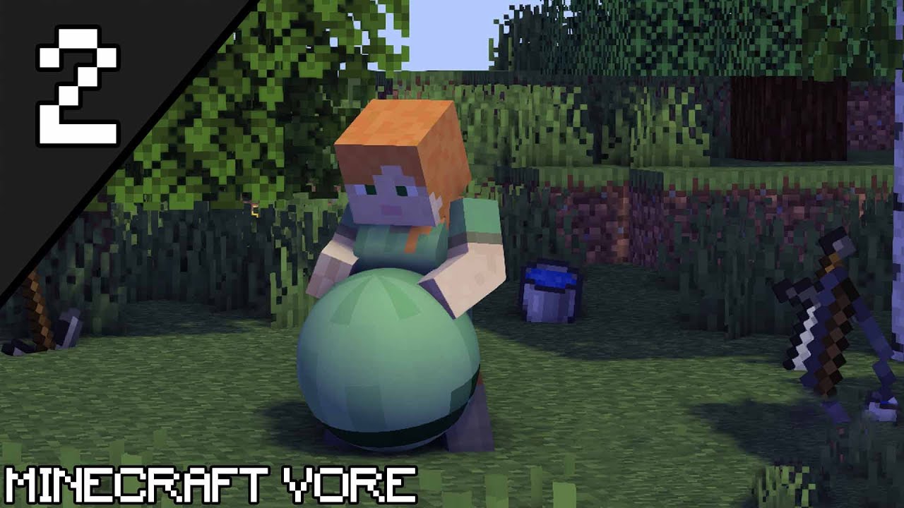 Minecraft Vore 2 - Voring a Wolf, Pigman and  a Squid | Brutoro