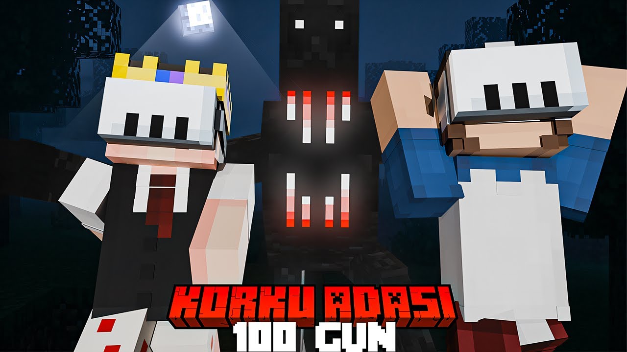 Minecraft VR Korku Adasında 100 Gün Hayatta Kalmak @iplusd