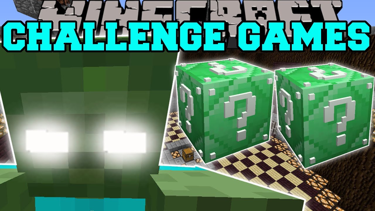 Minecraft: ZOMBIE TITAN CHALLENGE GAMES - Lucky Block Mod - Modded Mini-Game