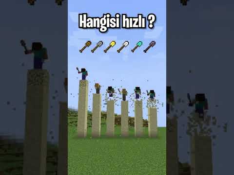 Minecraft'ın en Hızlı Küreği !! ⛏️ #shorts