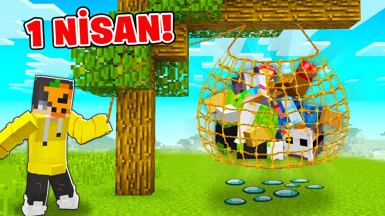 Minecraft'ta Arkadaşlarıma ÖLÜMCÜL 1 NİSAN Şakası Yaptım!💀