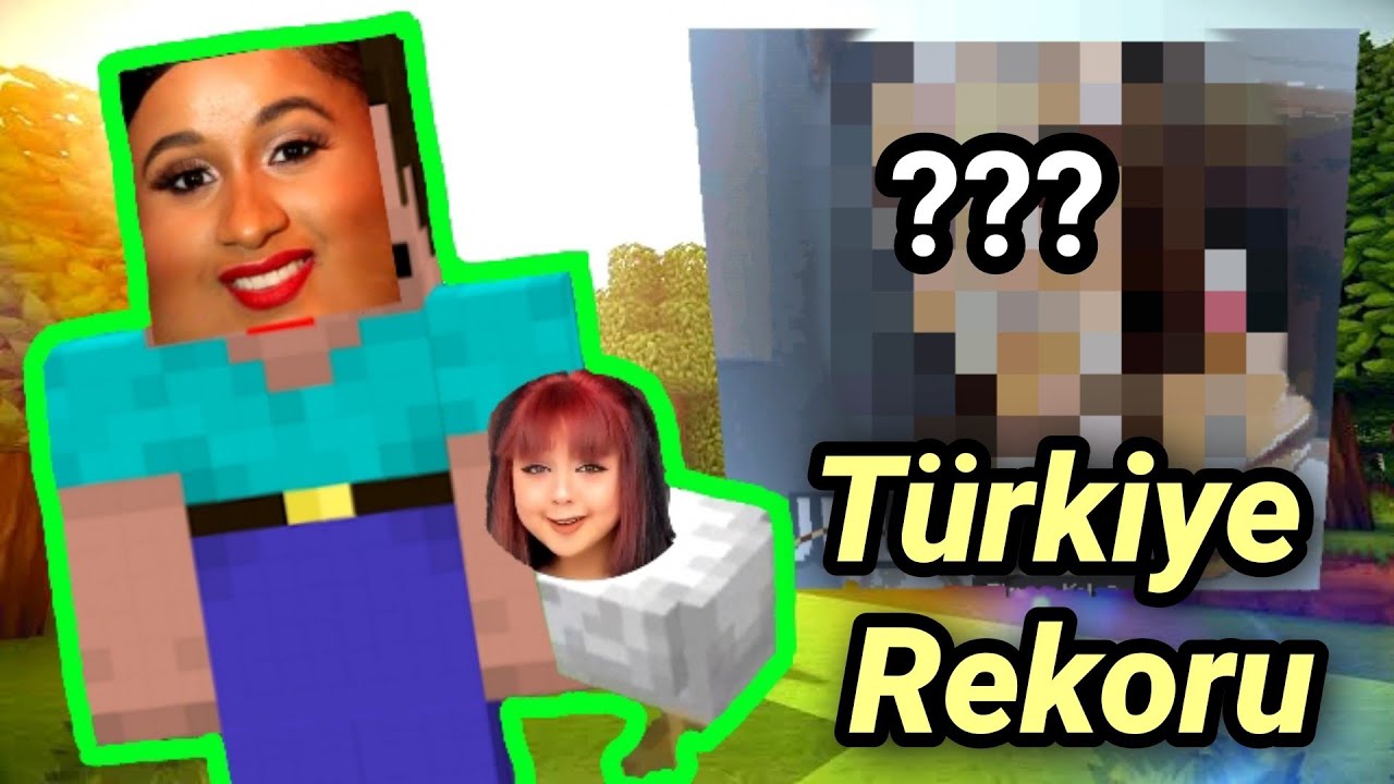 Minecraft'ta devasa CELLAT36 heykeli yapmışke 💋💅🏽 //nurdisina