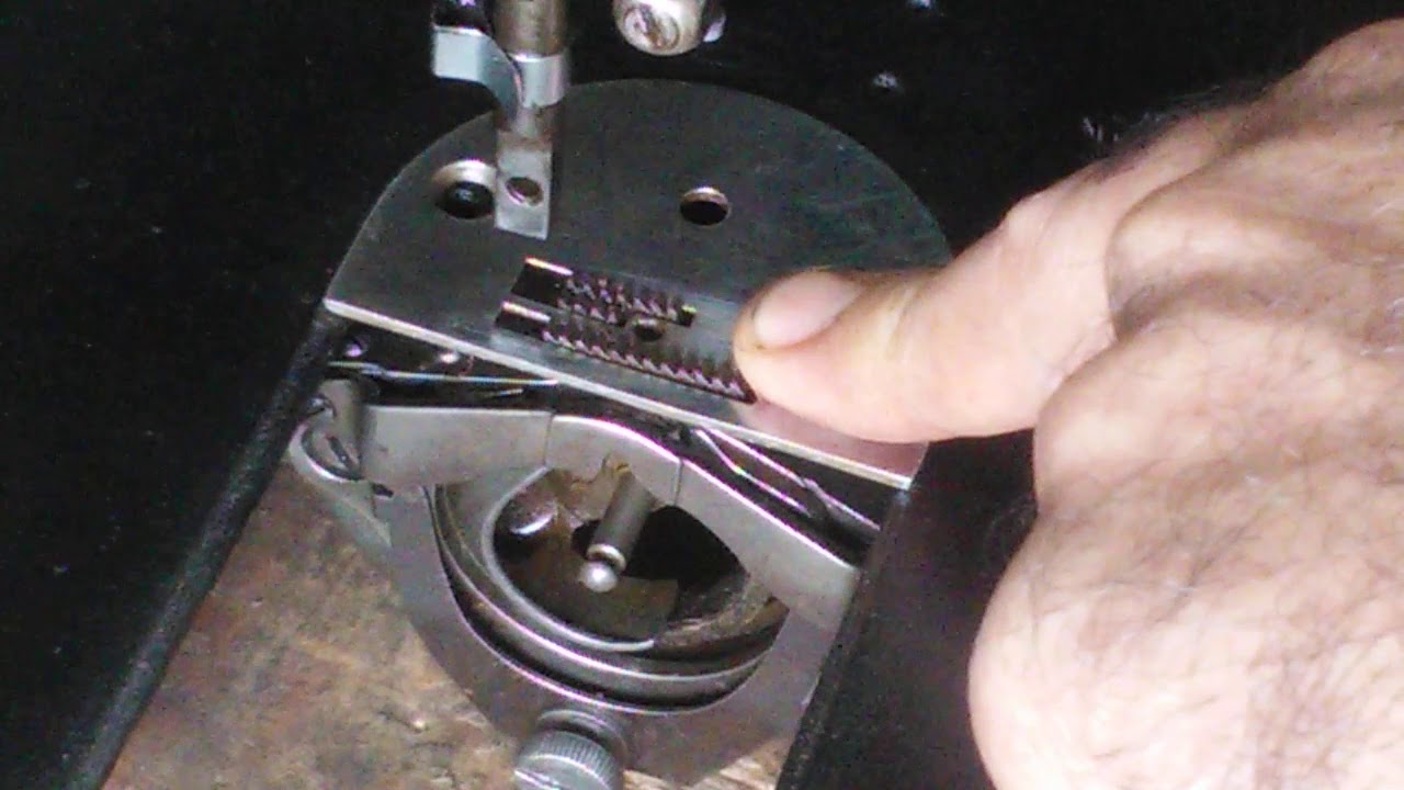 Minha máquina de costura não puxa o tecido, não costura, o que eu faço? Regular dente de arrasto.