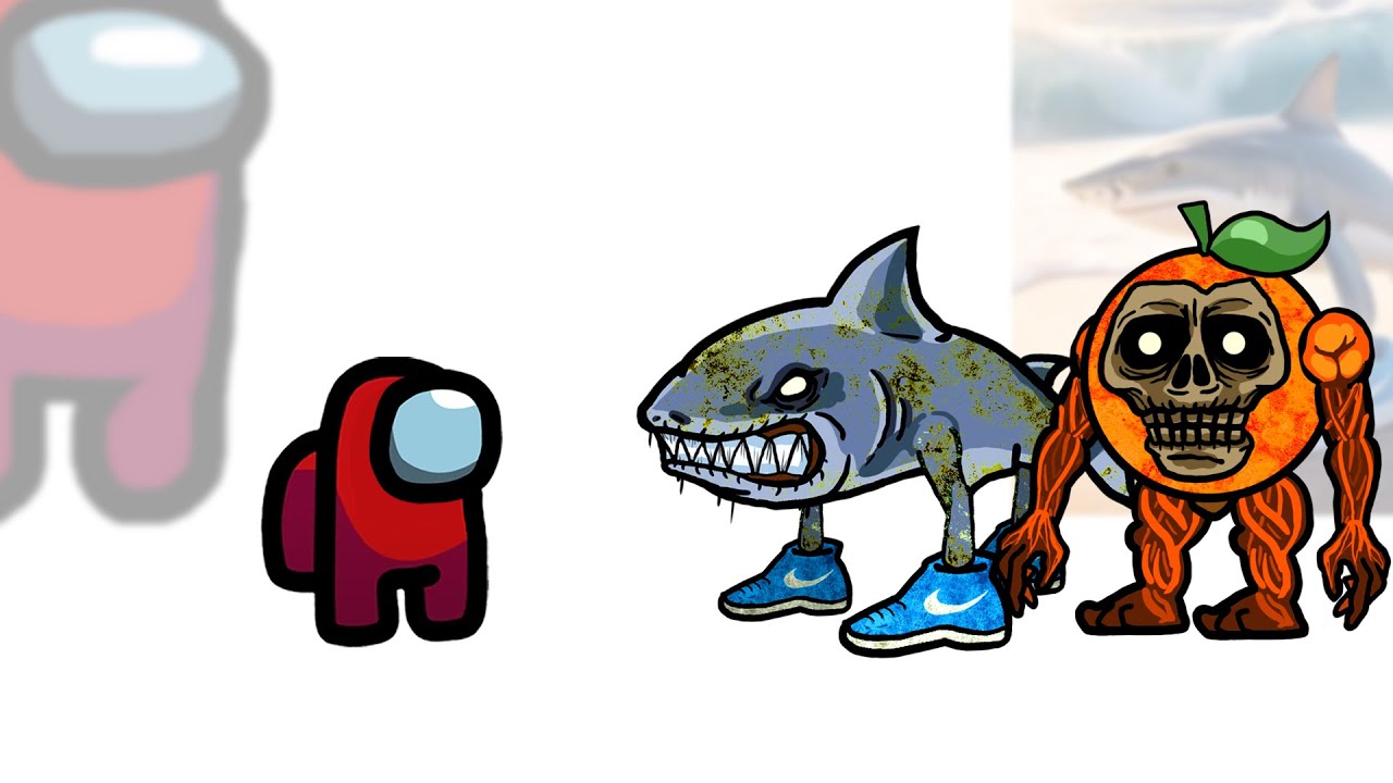Mini Crewmate Kills Italian Brainrot Zombie Characters | Among Us