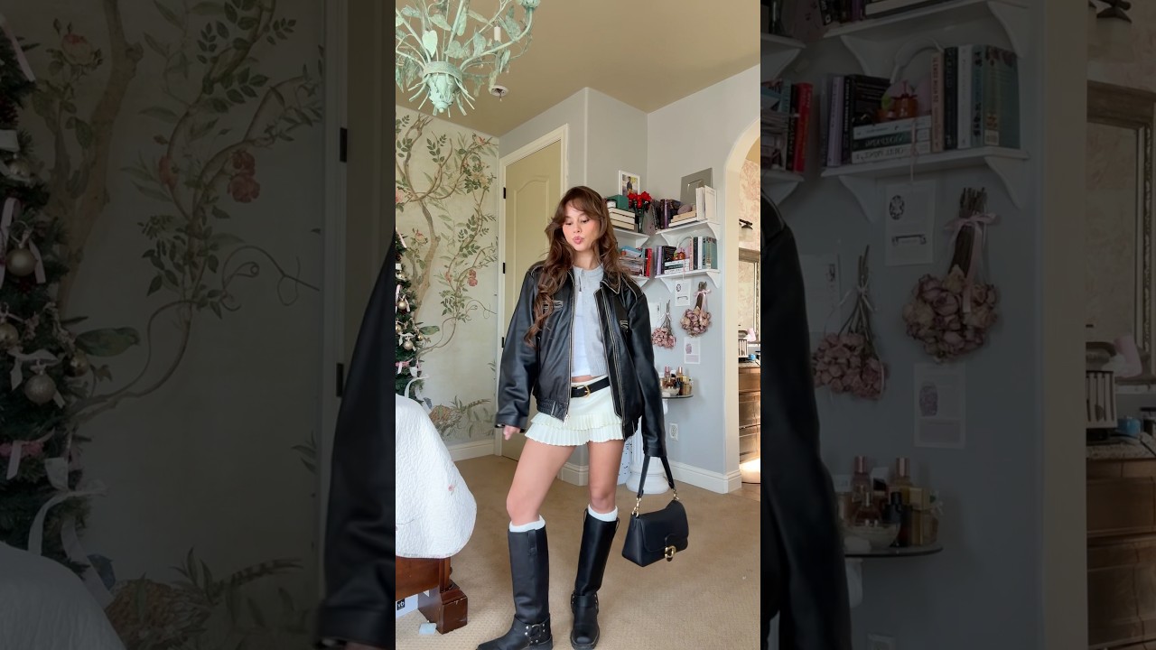 mini skirt outfit ideas 🤎