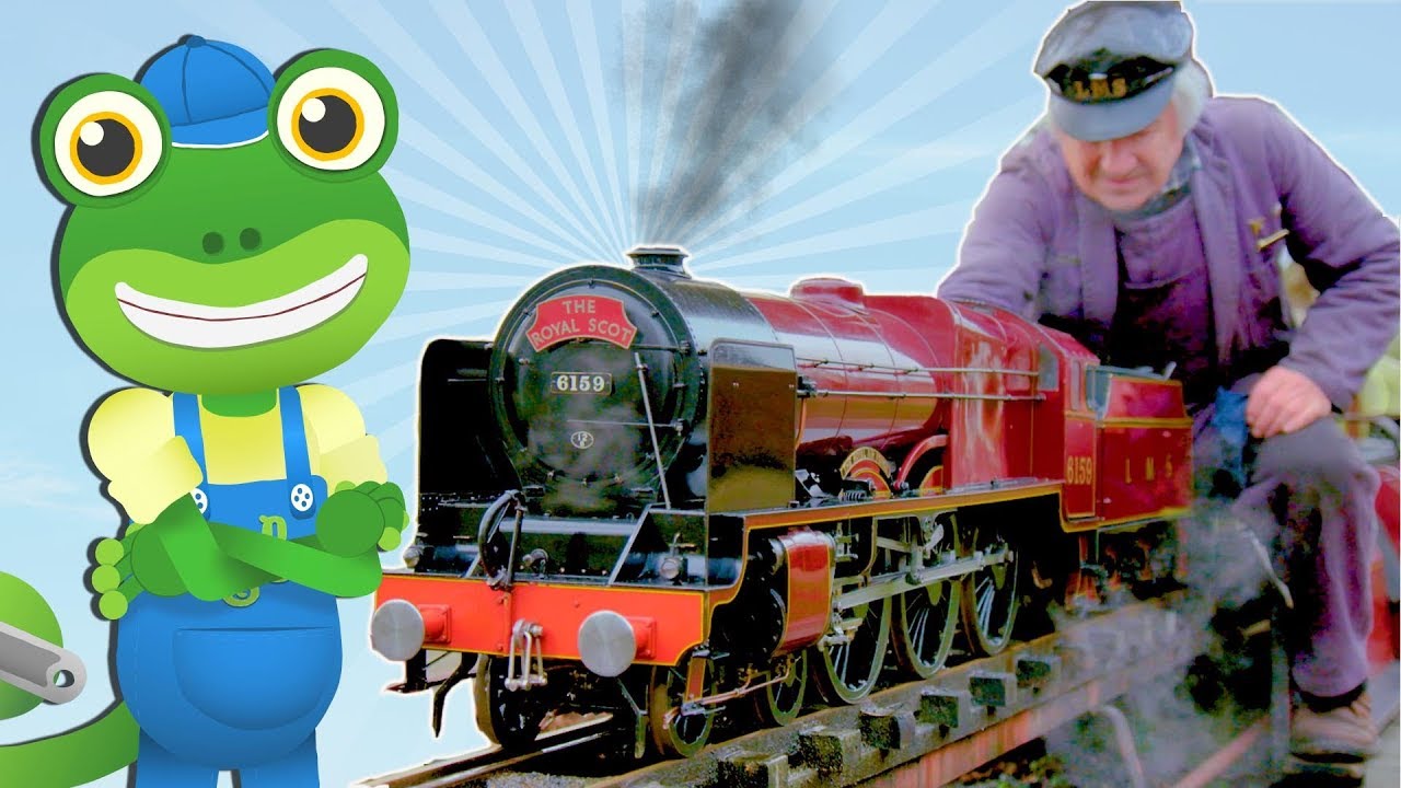 Mini TRAINS For Kids | Gecko's Real Vehicles | Trains For Children | Learning & Educational Videos