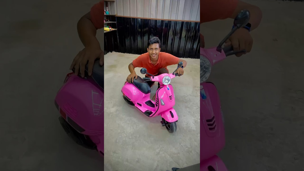 Mini Vespa scooter Unboxing and fittings #vespascooter