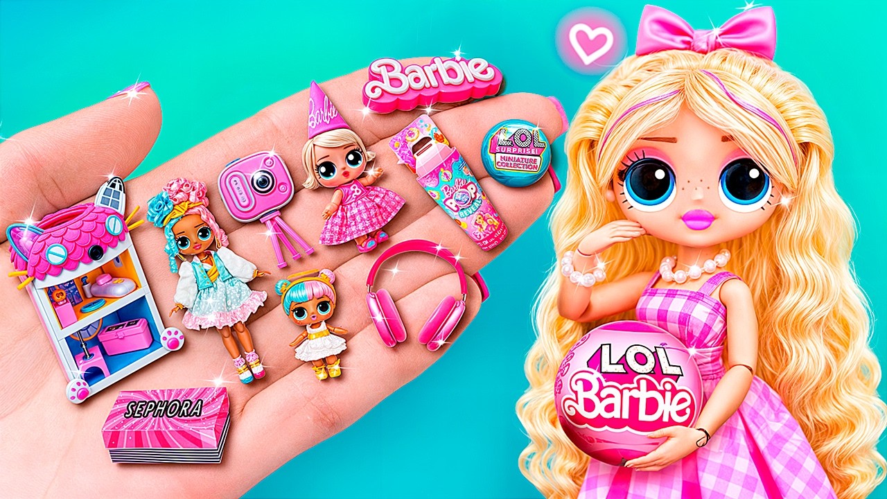 Miniature Gadgets for Barbie Girl! DIY Mini Brands for Doll