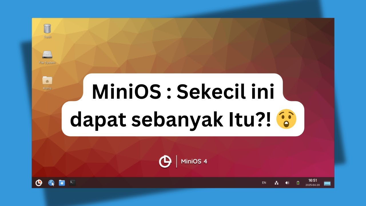 MiniOS Linux : Best Lightweight Linux | Linux Ringan Terbaik