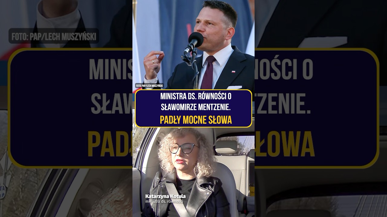 Ministra ds. równości o Sławomirze Mentzenie. Padły mocne słowa! Katarzyna Kotula  #OnetRano