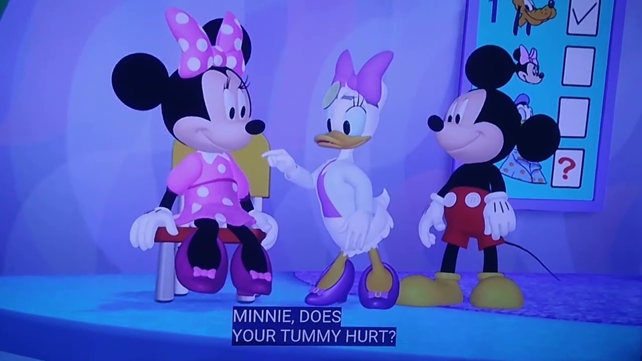 Minnie, does your tummy hurt?
