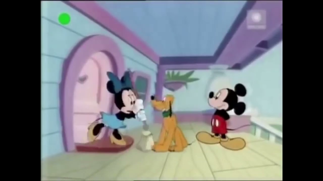 Minnie takes care of Pluto (1947)